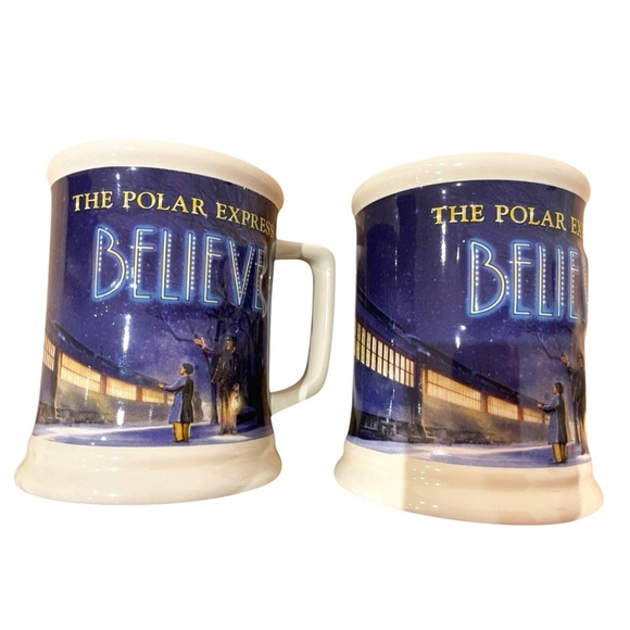 The Polar Express Believe Mug 3D Warner Bros Large Coffee Mugs - Picture 1 of 9